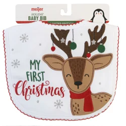 MEIJER MY FIRST XMAS BIB REINDEER