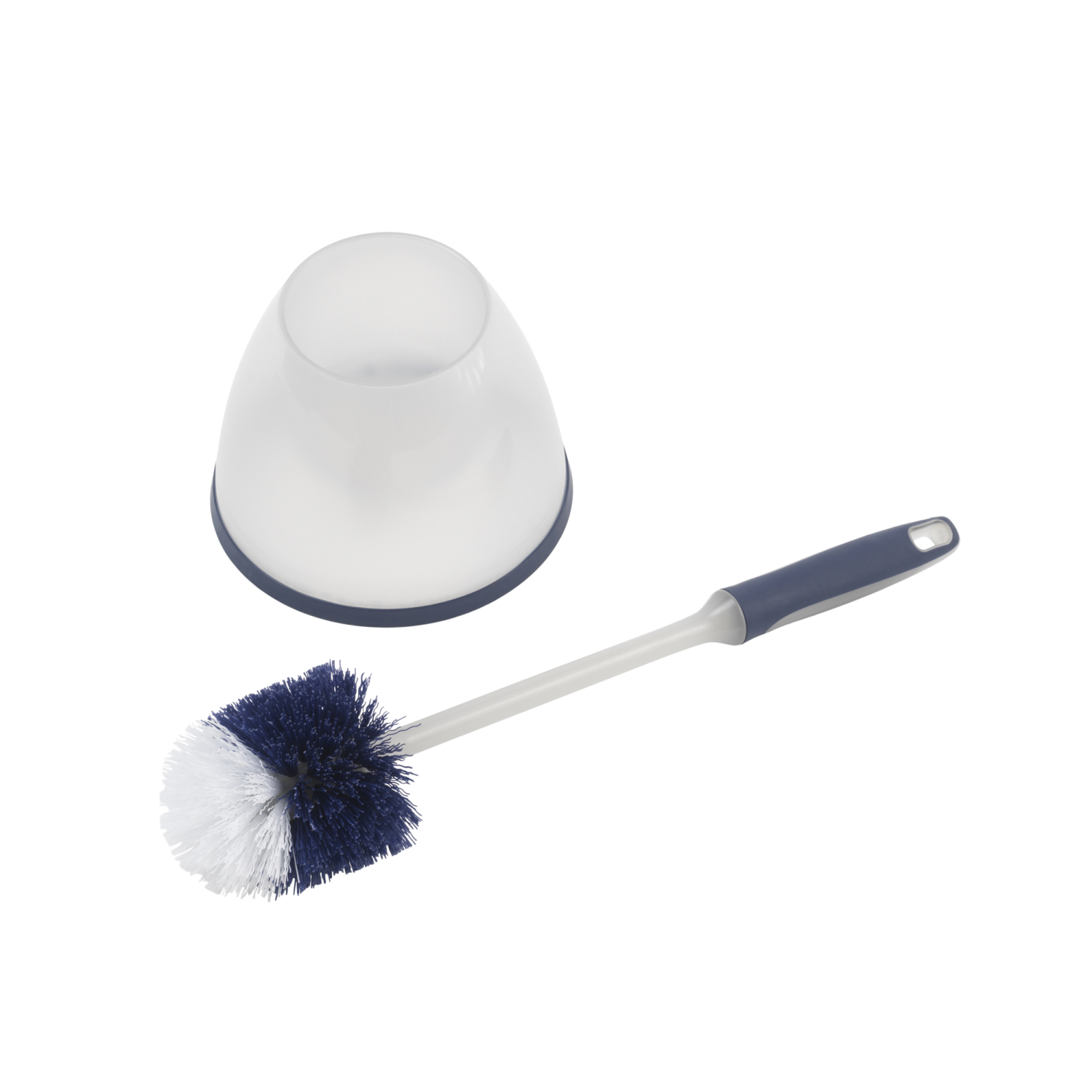 slide 3 of 3, Meijer Toilet Bowl Brush with Caddy, 1 ct