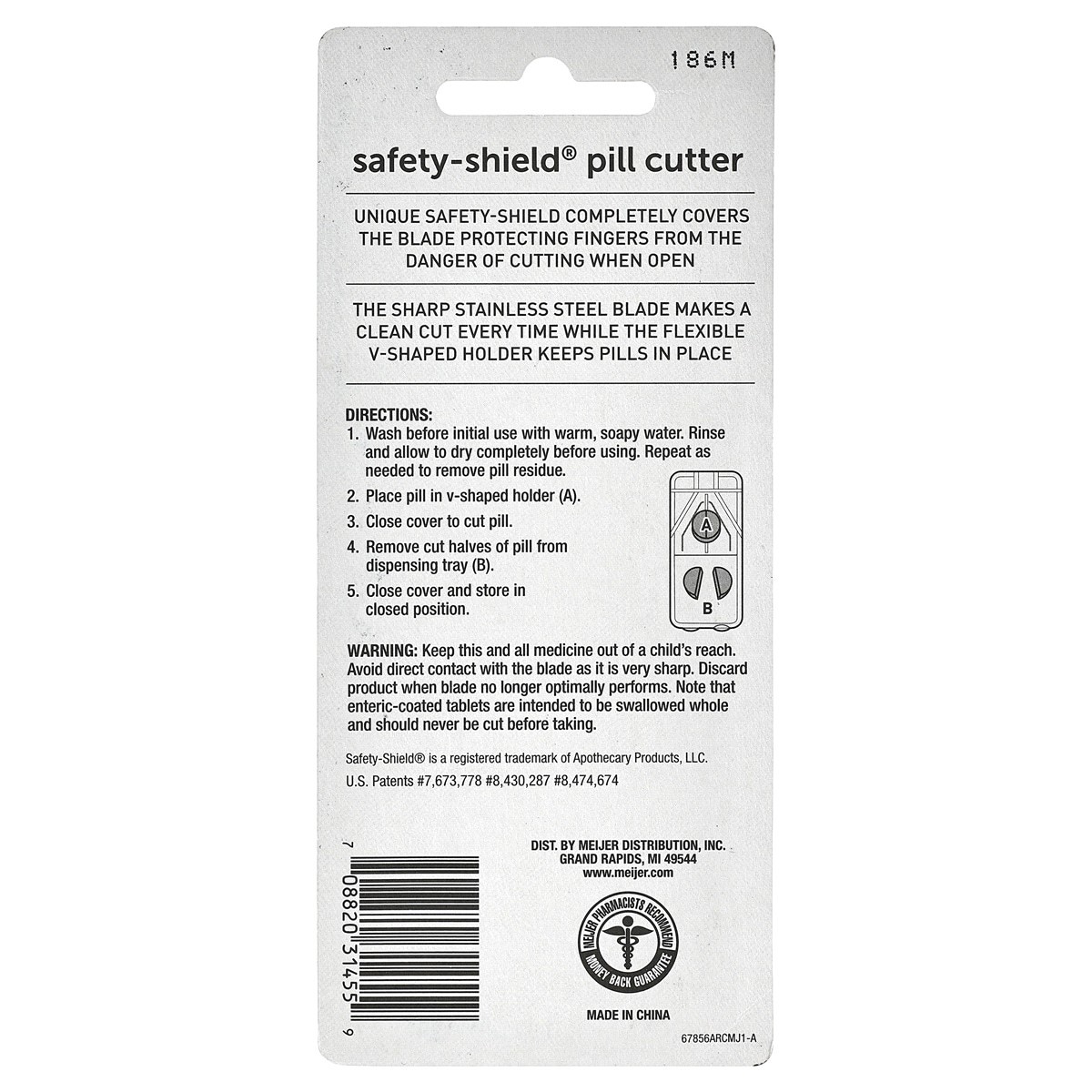 slide 2 of 2, Meijer Safety Shield Tablet Cutter, 1 ct