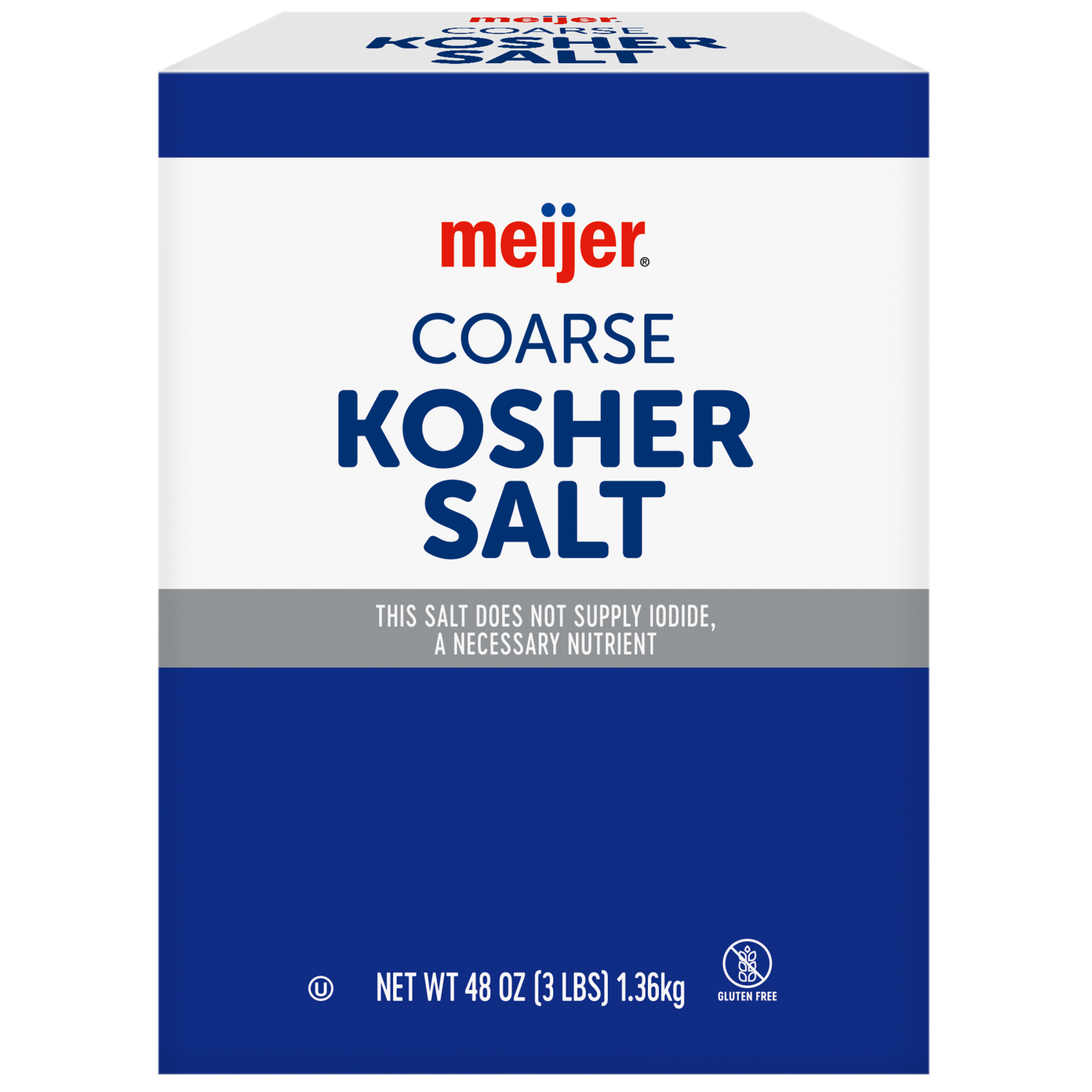 slide 2 of 8, Meijer Kosher Salt 3 LB, 3 lb