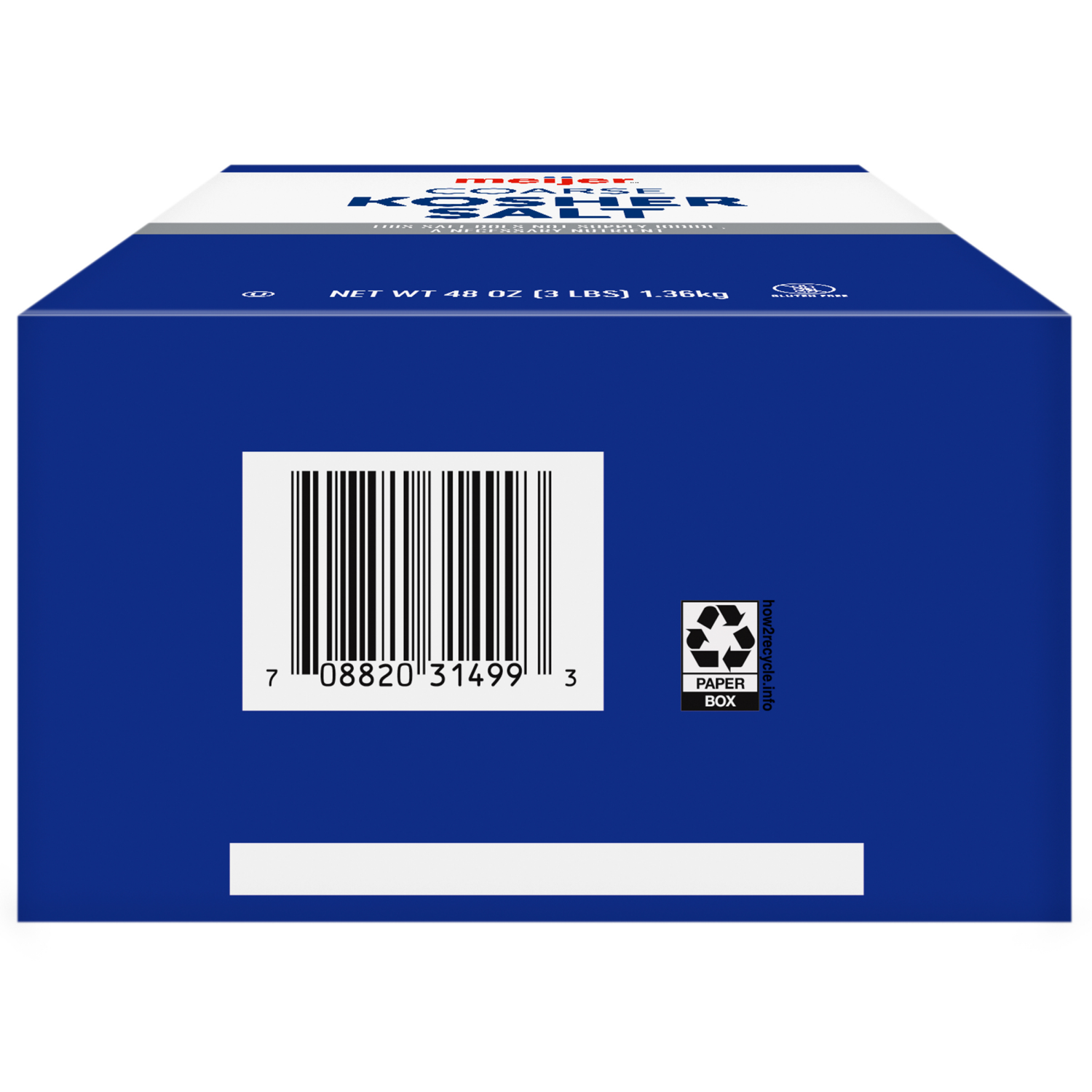 slide 3 of 8, Meijer Kosher Salt 3 LB, 3 lb