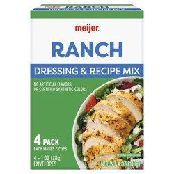 Meijer Ranch Dressing & Recipe Mix 4pk, 4 Oz