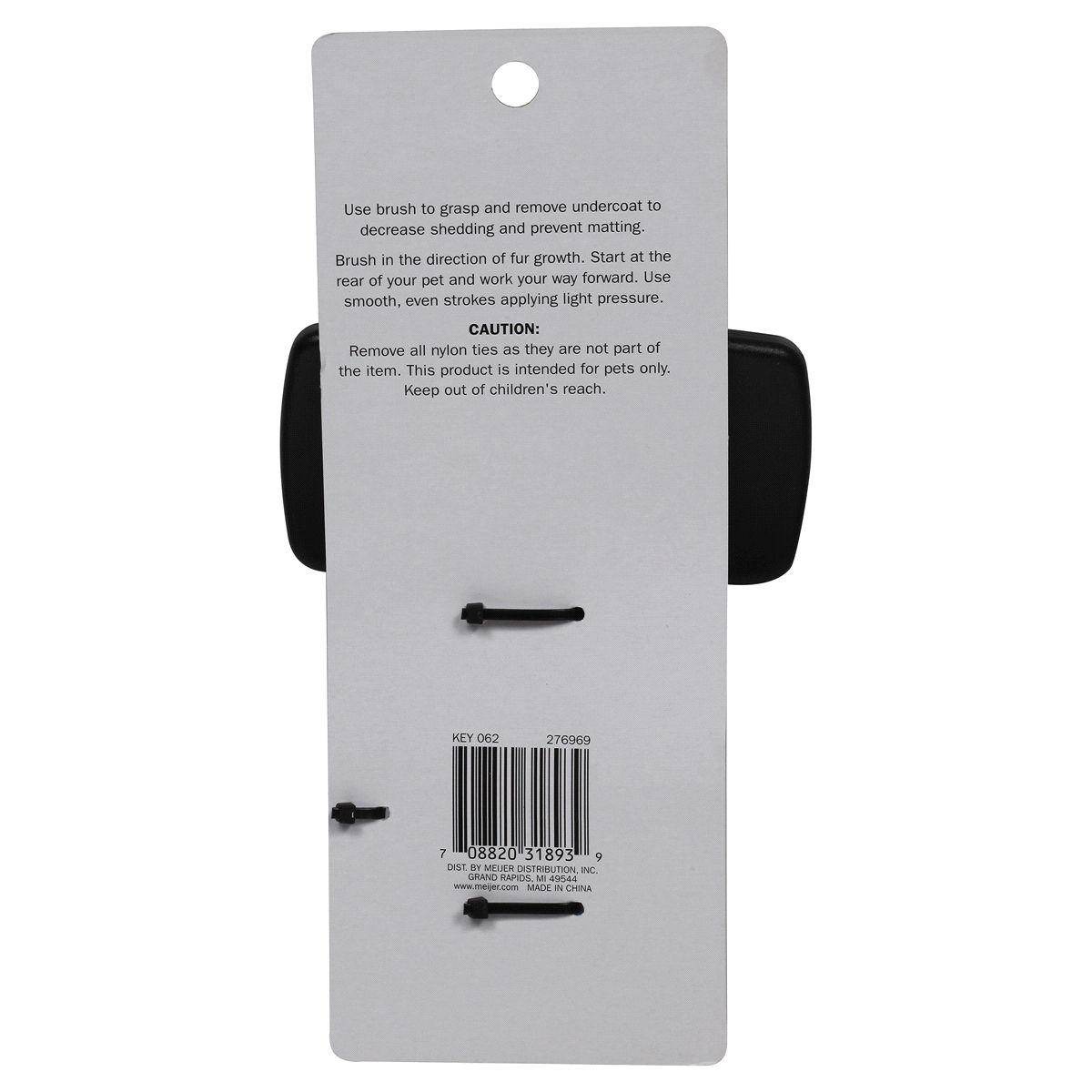 slide 2 of 2, Meijer Self Clean Slicker Dog Brush, 1 ct
