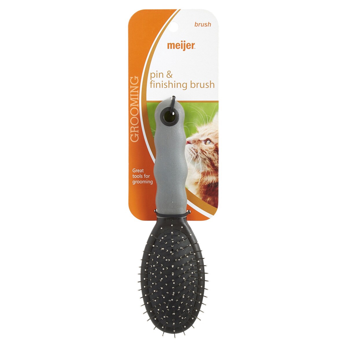 slide 1 of 5, Meijer Pin and Finishing Cat Brush, 8 in, SMALL