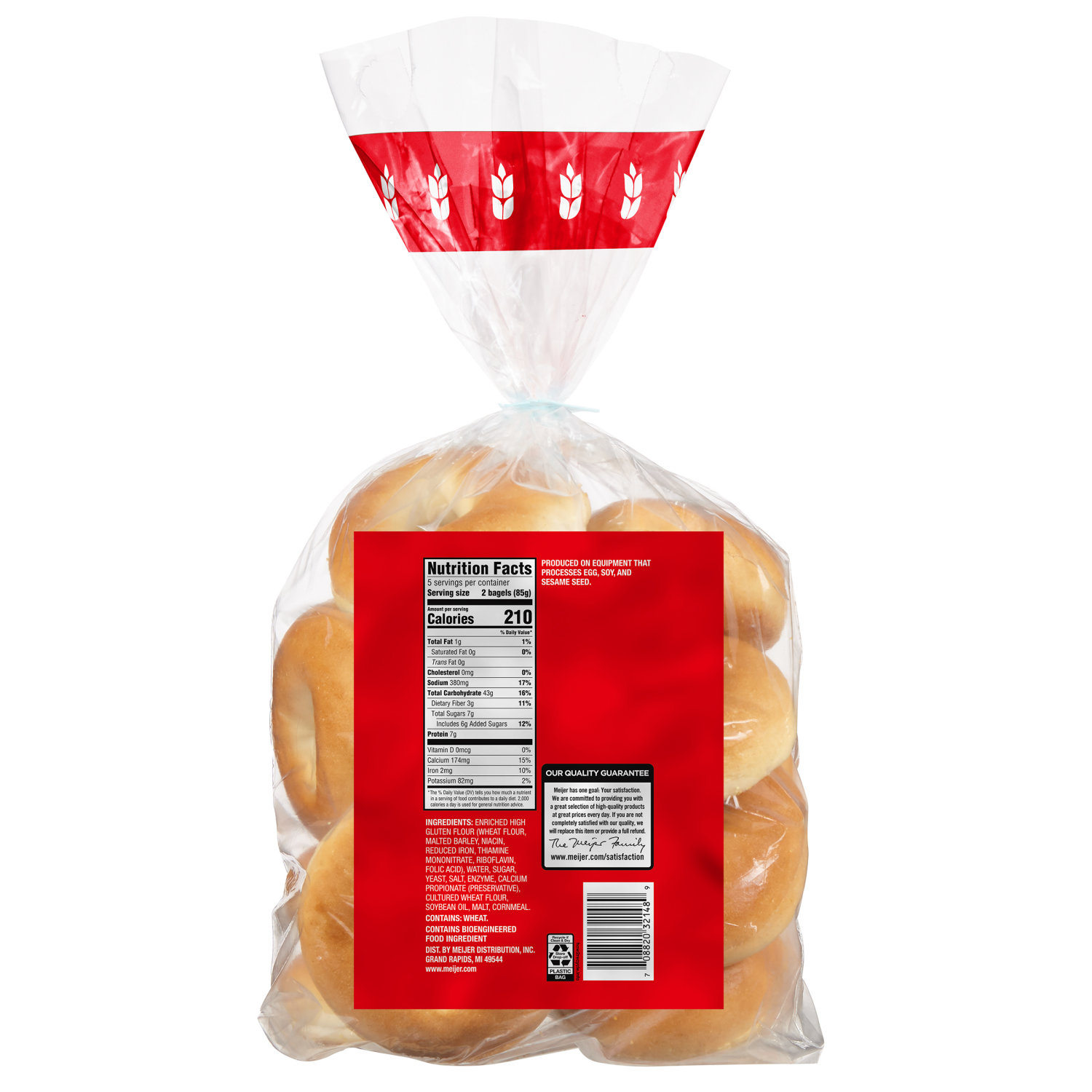 slide 2 of 3, Meijer Plain Mini Bagels, 15ct 1.5oz, 15 ct, 1.5 oz