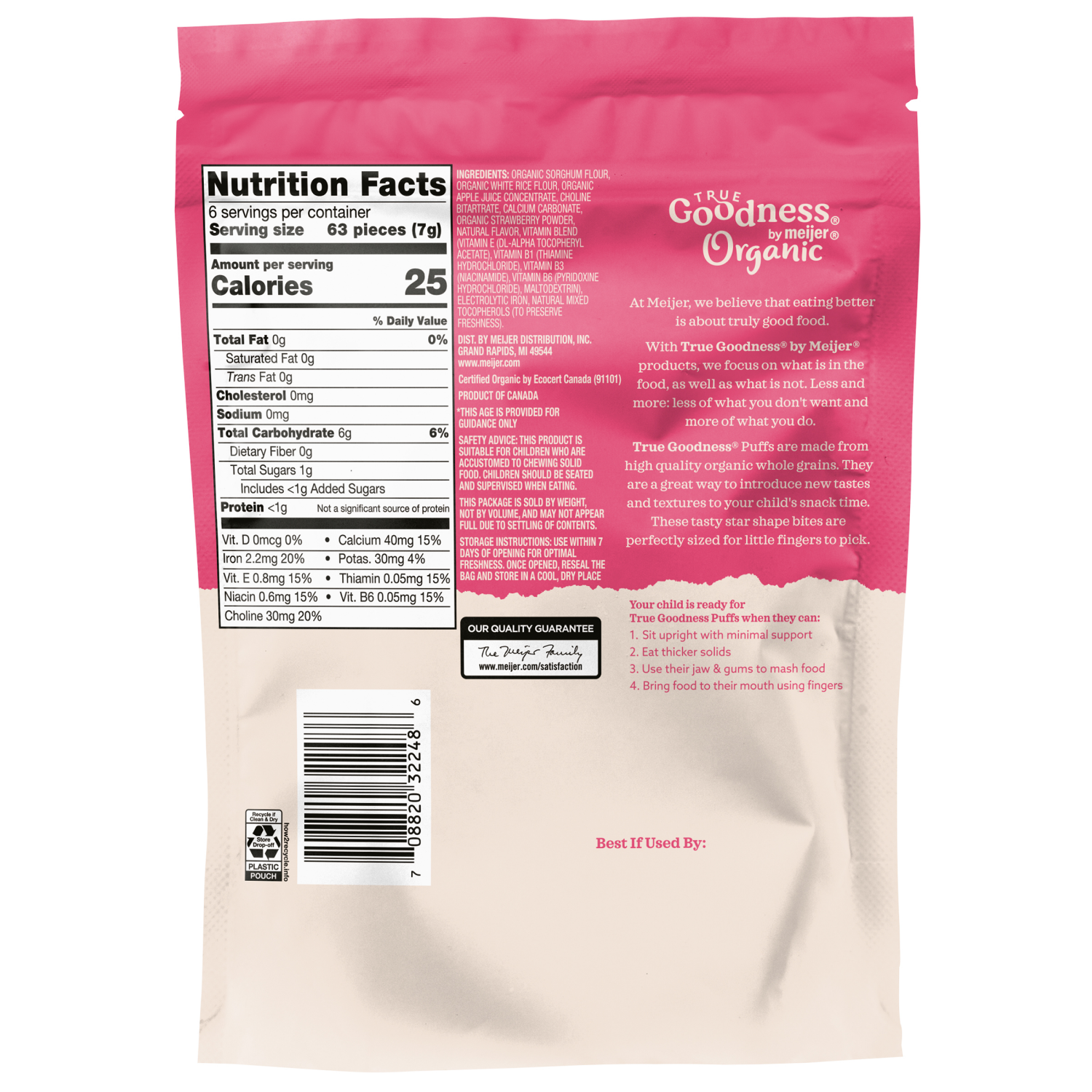 slide 2 of 2, True Goodness Wg Puffs Aple Strwbrry 1.48Oz, 1.48 oz