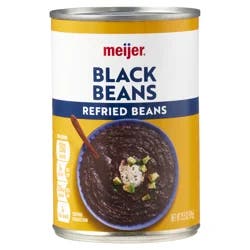 Meijer Refried Black Beans, 15.5oz