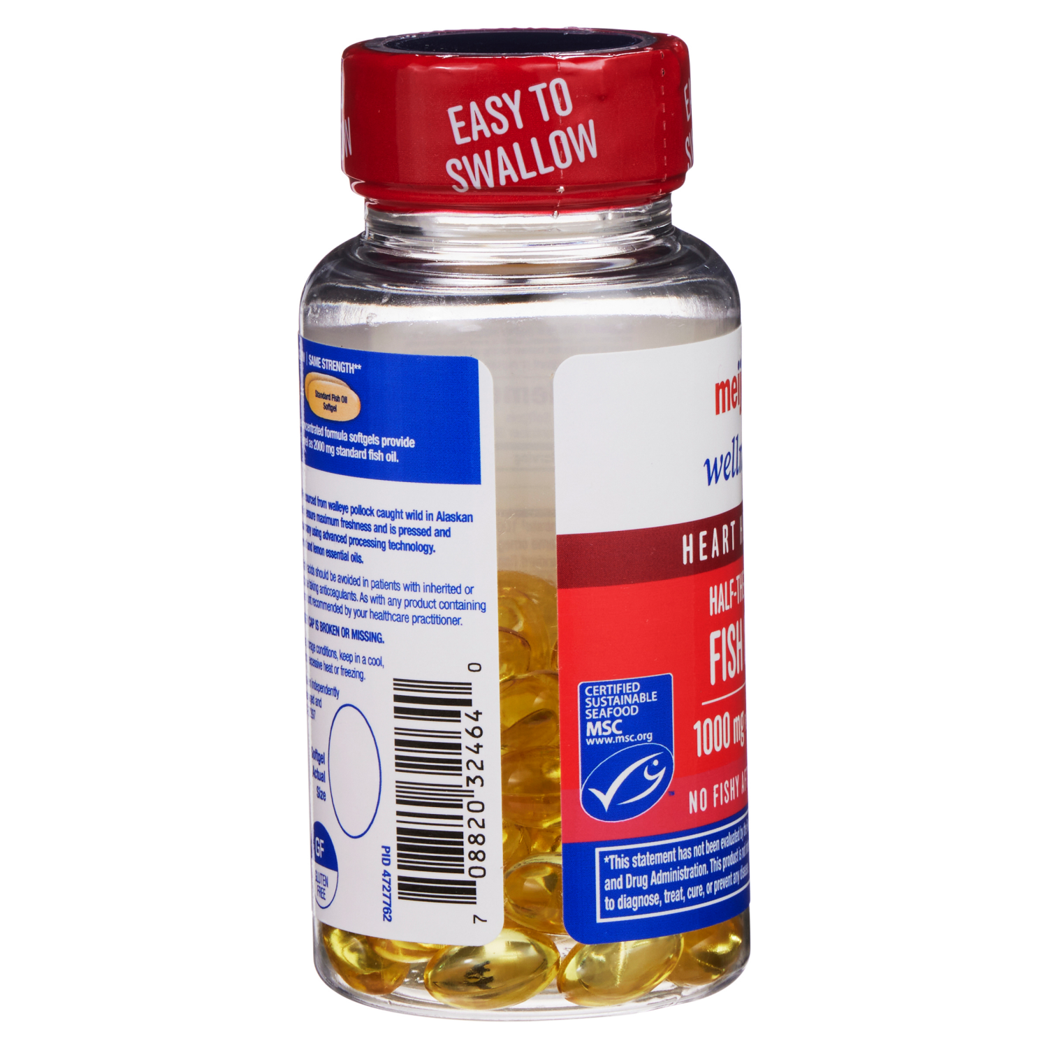 slide 2 of 5, MEIJER WELLNESS Meijer Half-The-Size Fish Oil, Omega-3, 60 ct