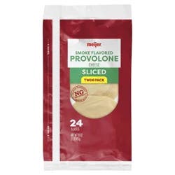 Meijer Sliced Provolone Cheese, Twin Pack