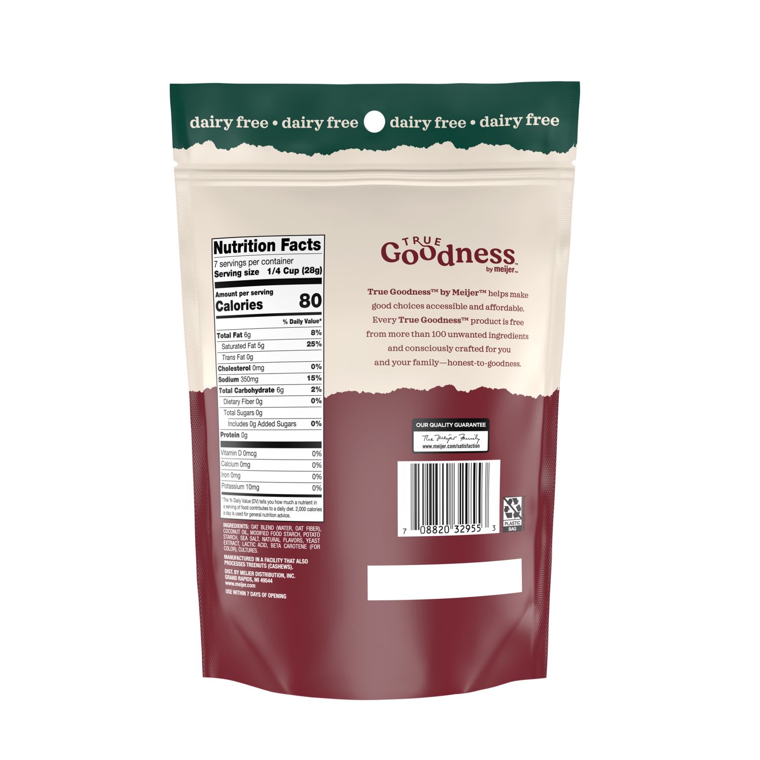 slide 2 of 4, True Goodness Plant Based Parmesan Shreds, 7 oz