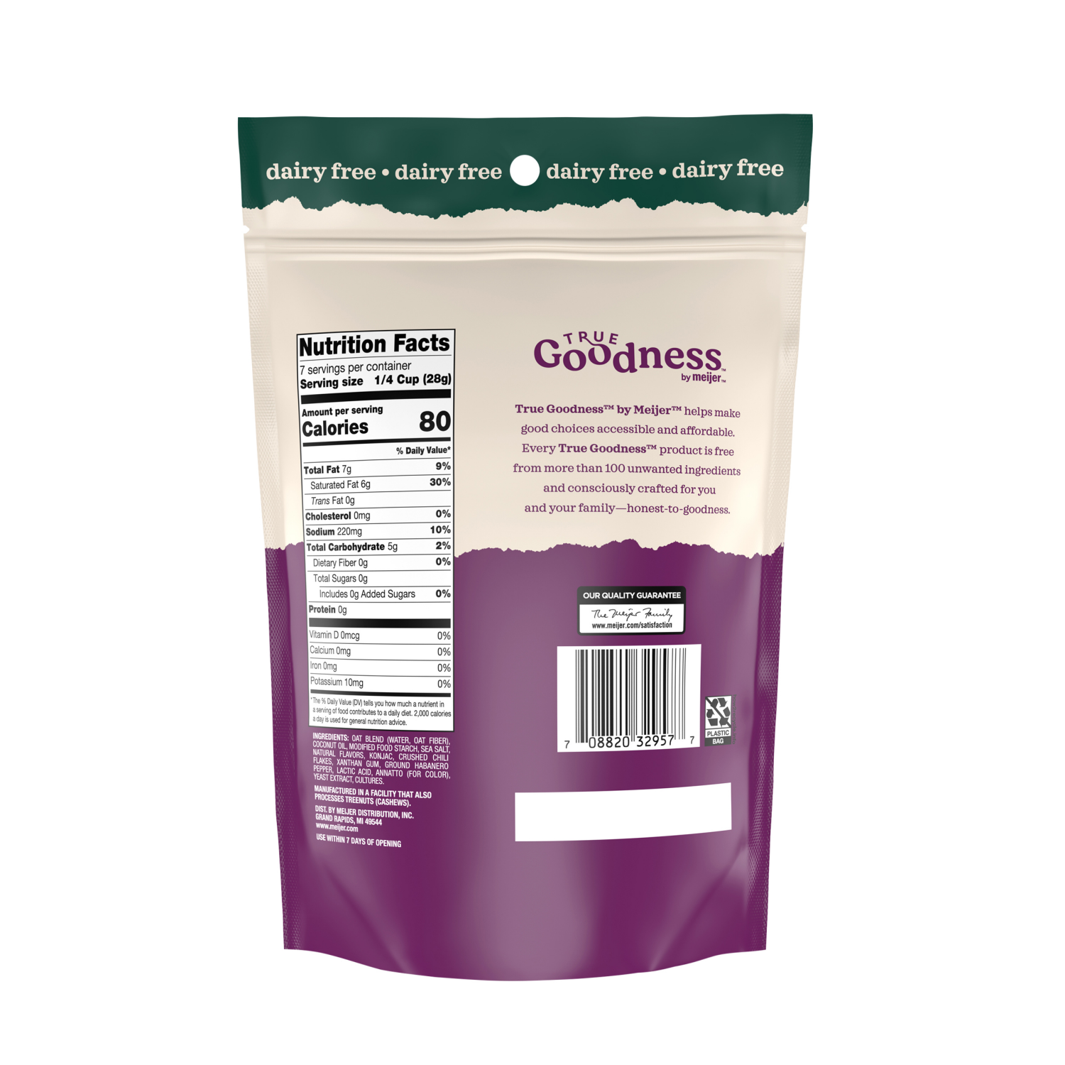 slide 2 of 4, True Goodness Plant Based Pepper Jack Shreds, 7 oz