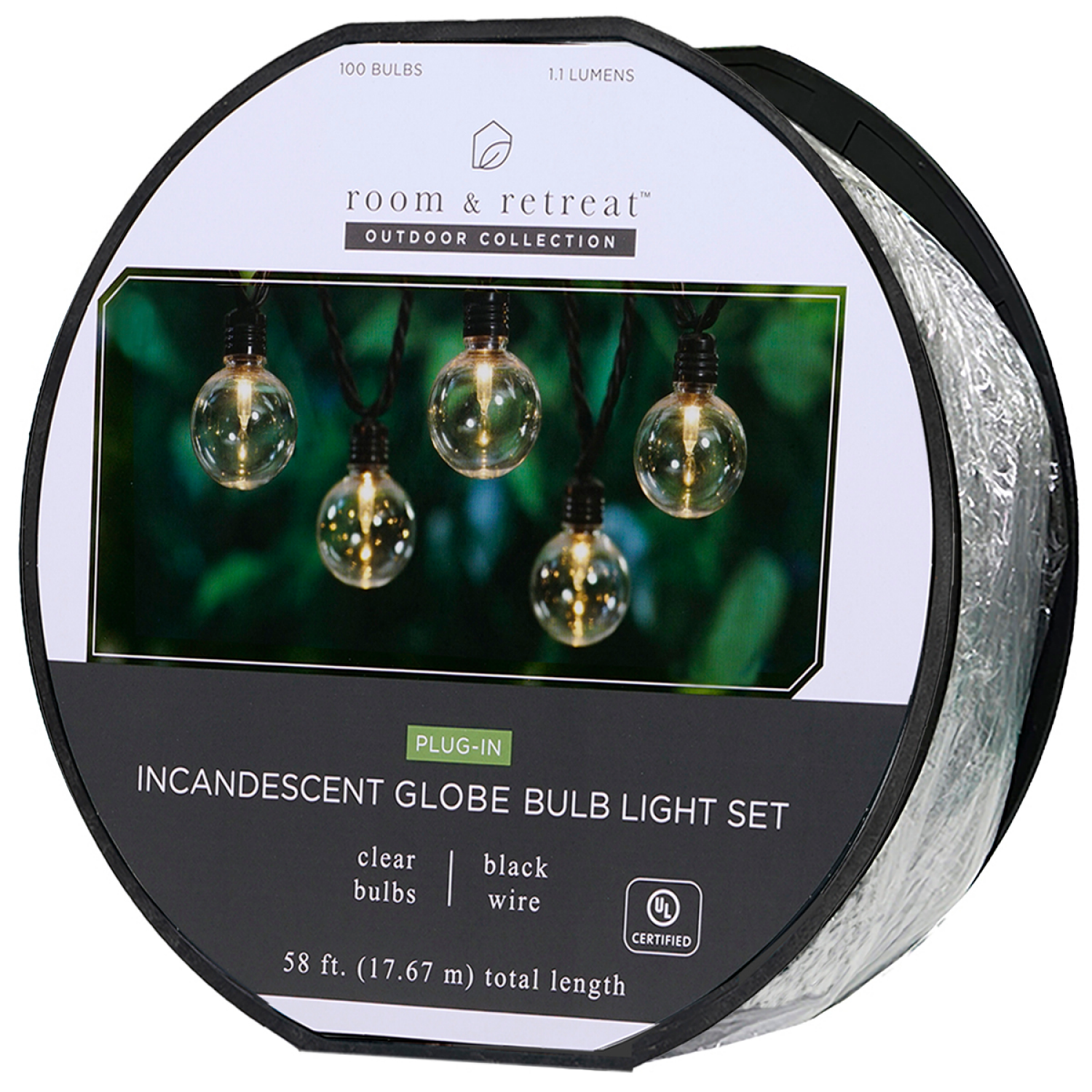 slide 2 of 2, ROOM & RETREAT G40 Light Set Reel, 100 ct