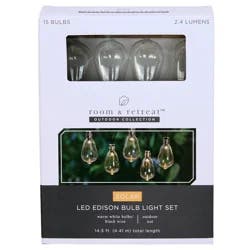 ROOM & RETREAT Solar LED Edison Lights