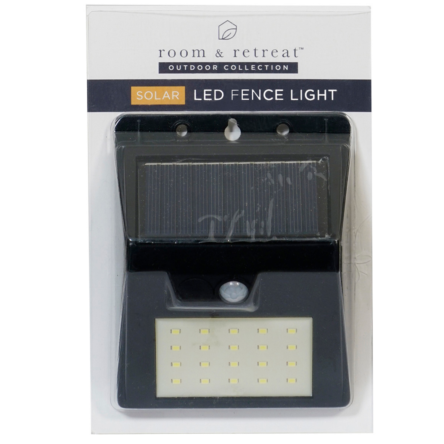 slide 2 of 2, ROOM & RETREAT RR 4.9" Solar Power LED Fence Lights, 4.9 in