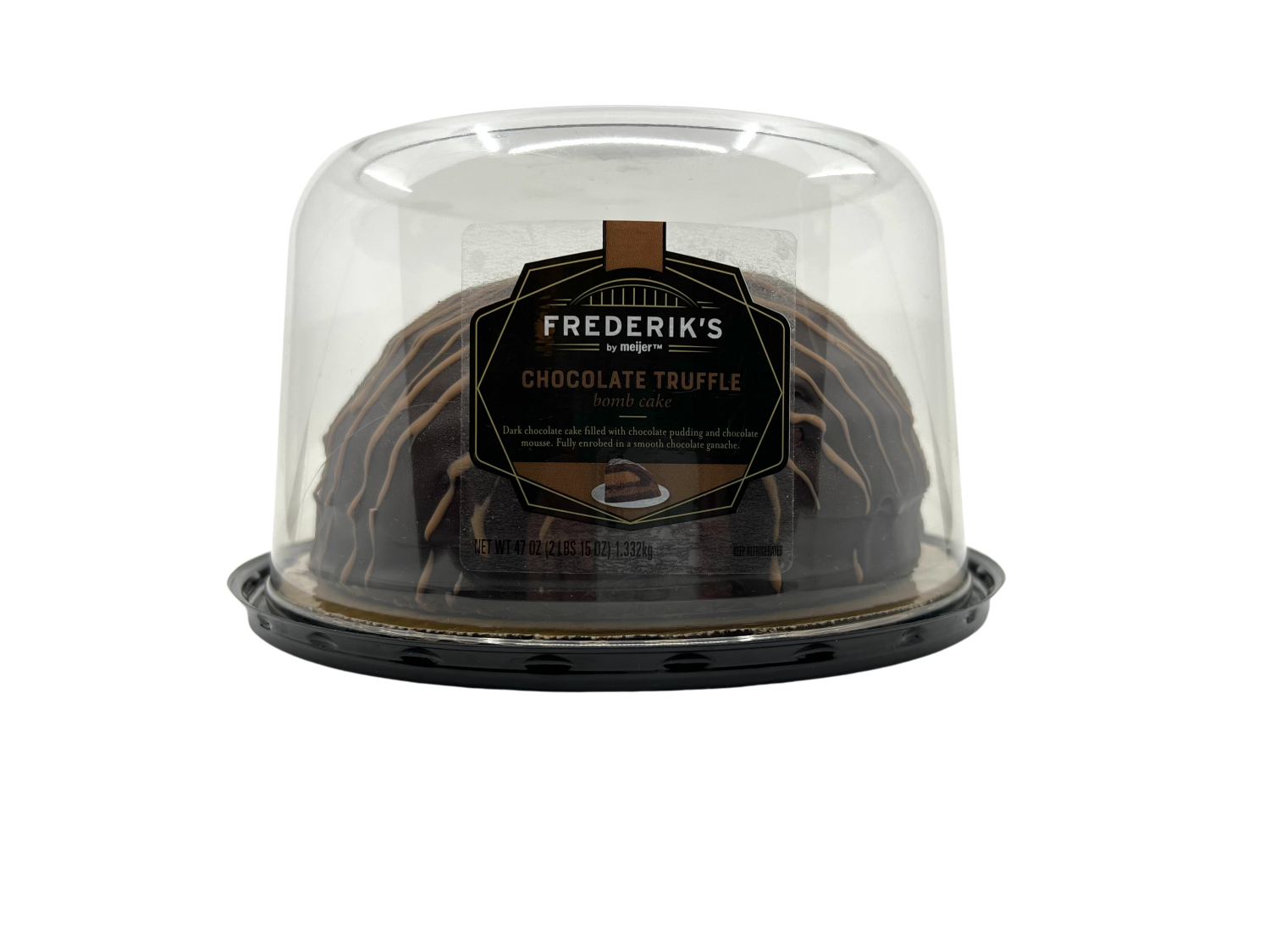 slide 1 of 2, FREDERIKS BY MEIJER Frederik's By Meijer Chocolate Truffle Bomb Cake, 32 oz., 32 oz