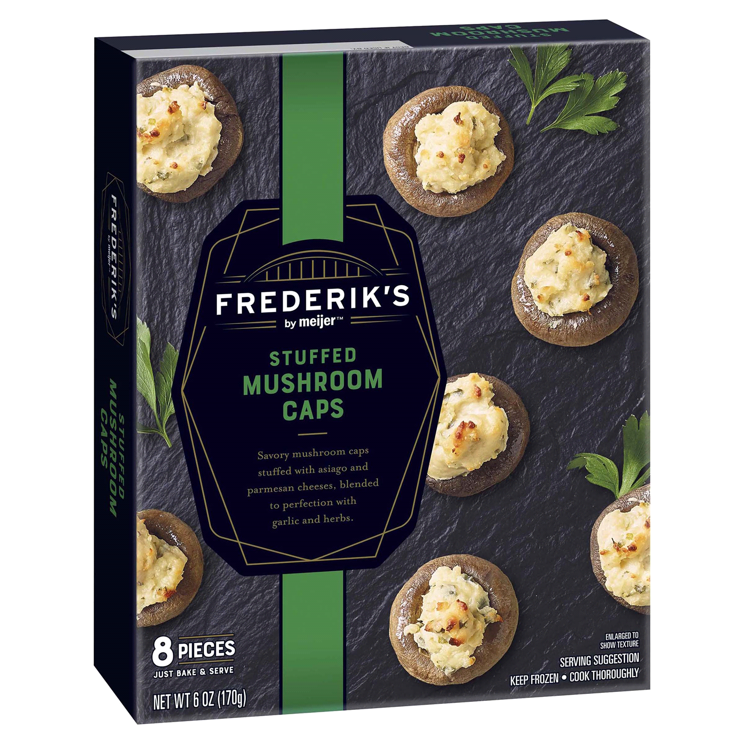 slide 4 of 5, FREDERIKS BY MEIJER Frederik's By Meijer Stuffed Mushroom Caps, 6 oz