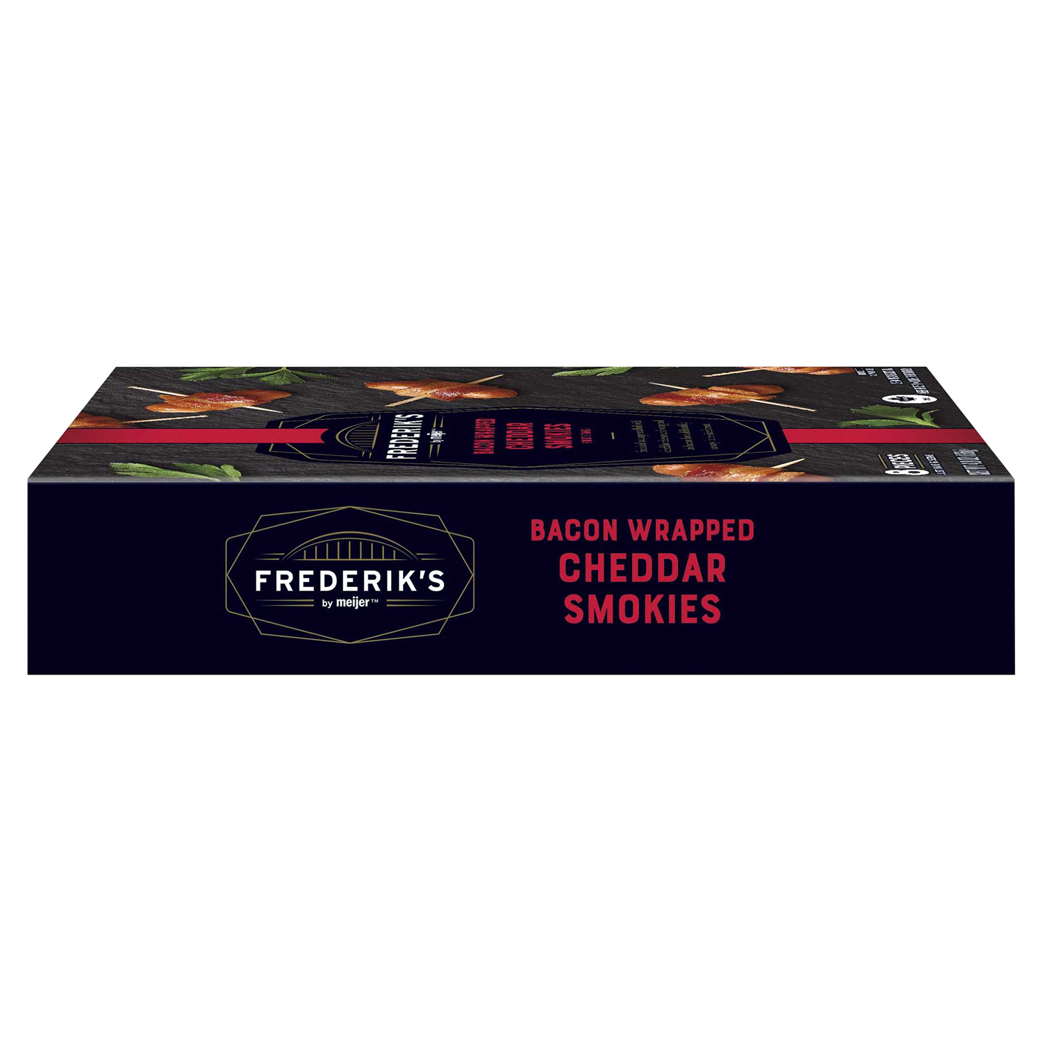 slide 2 of 5, FREDERIKS BY MEIJER Frederik's by Meijer Bacon Wrapped Cheddar Smokies, 4.8 oz
