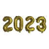 slide 2 of 13, Meijer Corporate Seasonal Graduation 2023 Gold Foil Balloon Kit, 6.5', 16"H      