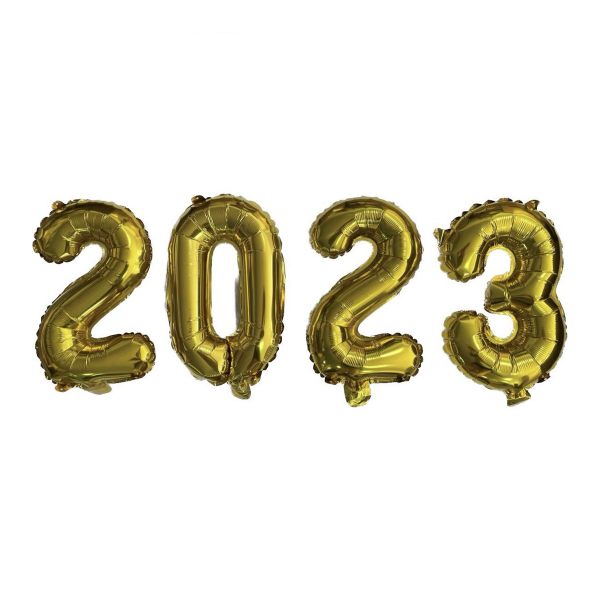 slide 9 of 13, Meijer Corporate Seasonal Graduation 2023 Gold Foil Balloon Kit, 6.5', 16"H      