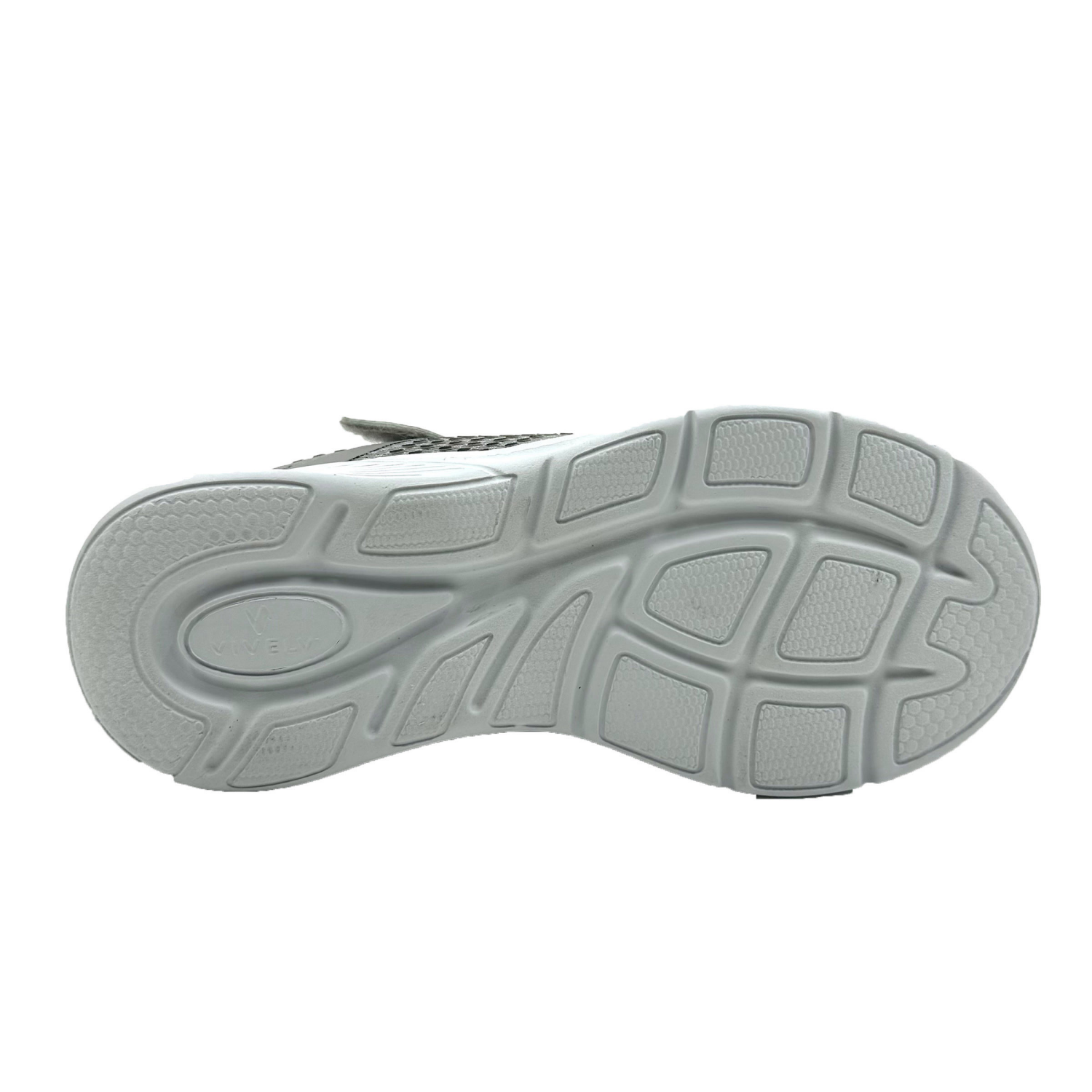 slide 3 of 6, Vively Boy Afton Athletic Shoe, Gray, Size 4, Size 4
