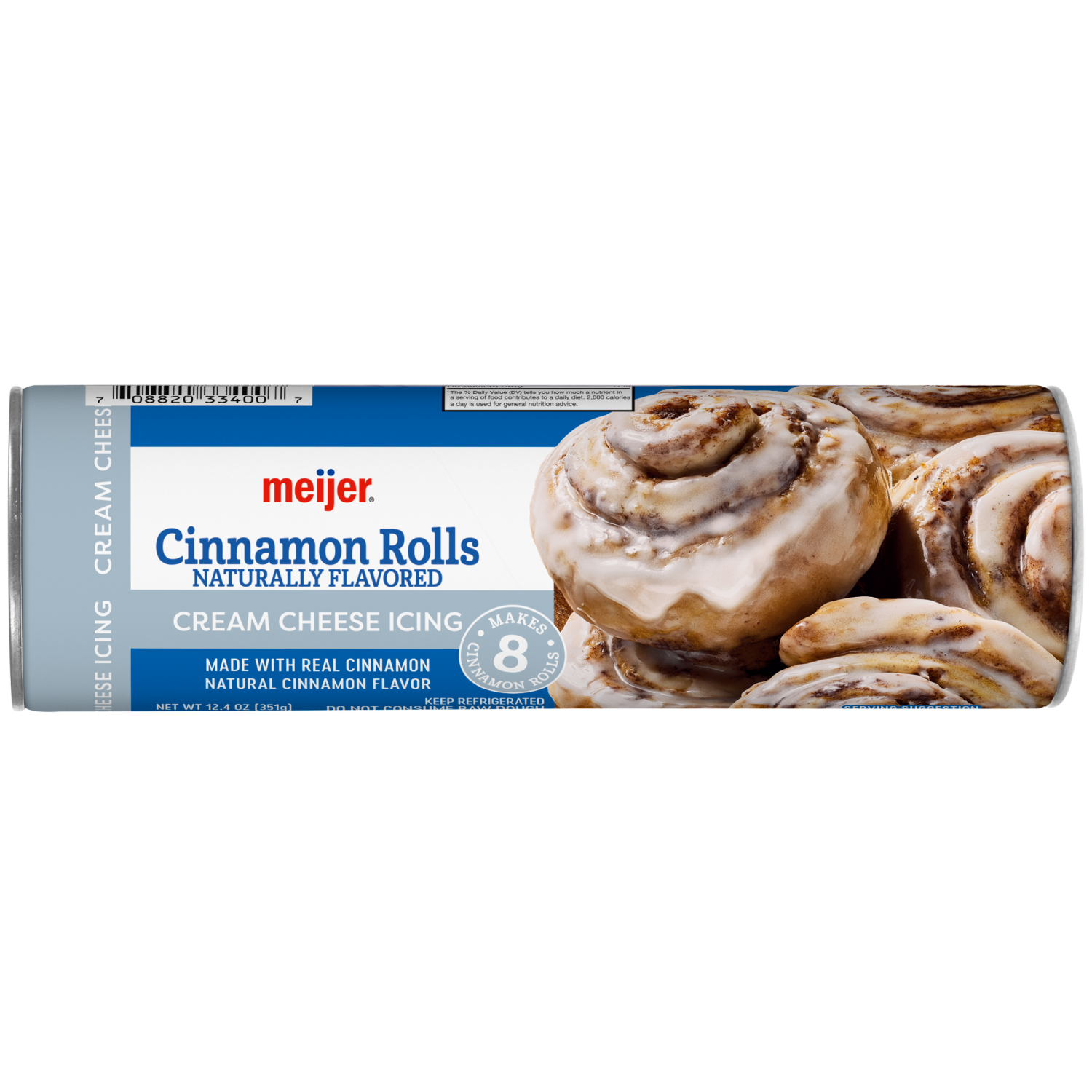 slide 1 of 4, Meijer Cinnamon Rolls with Cream Cheese Icing, 12.4 oz