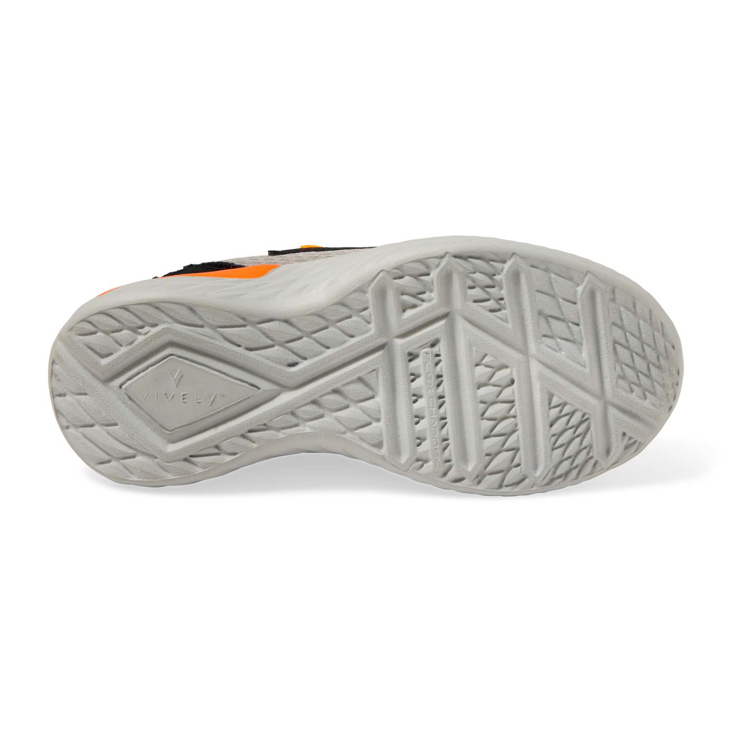 slide 3 of 6, Vively Boy Crew Athletic Shoe, Gray, Size 1, Size 1