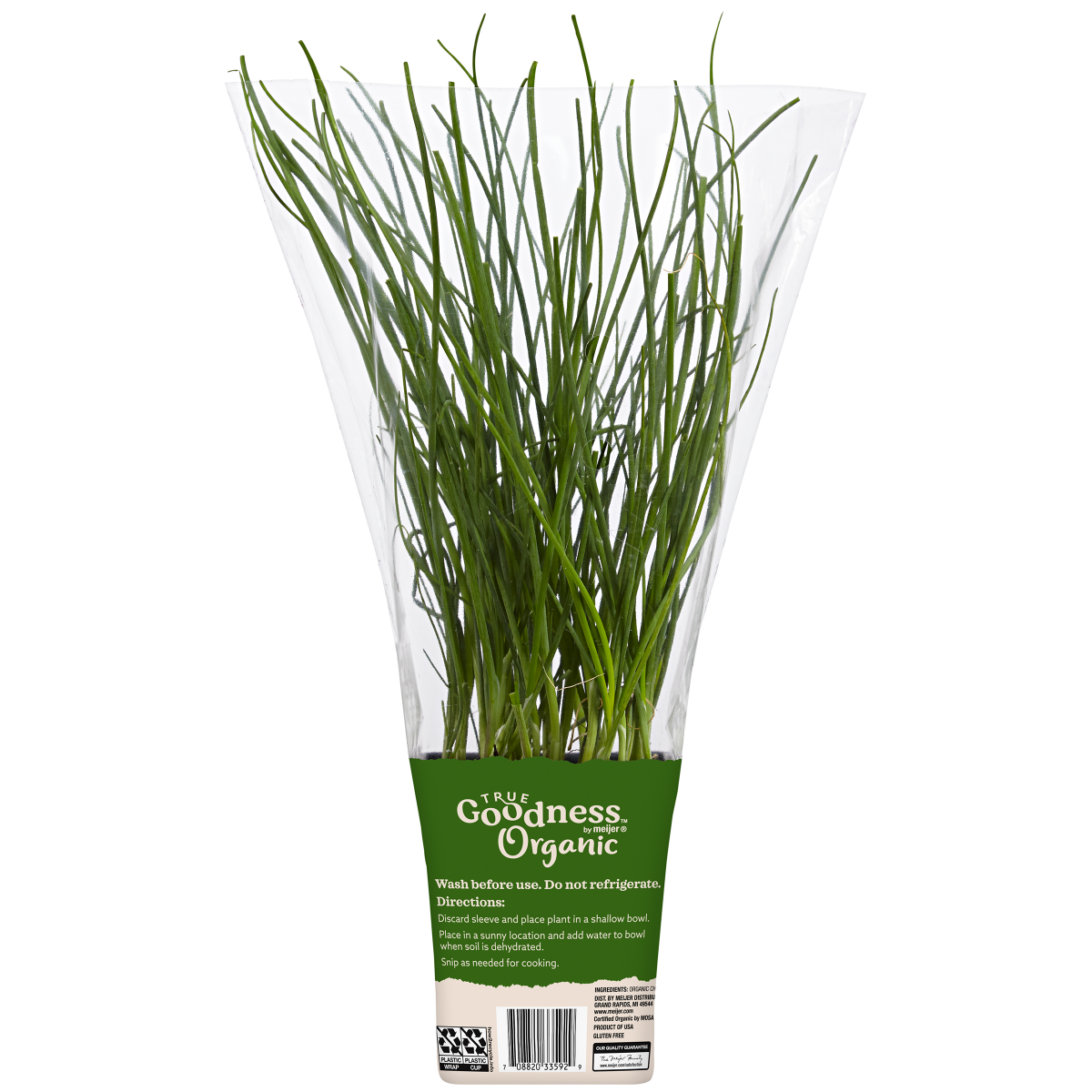 slide 2 of 2, True Goodness Organic Potted Chives 4", 4 in