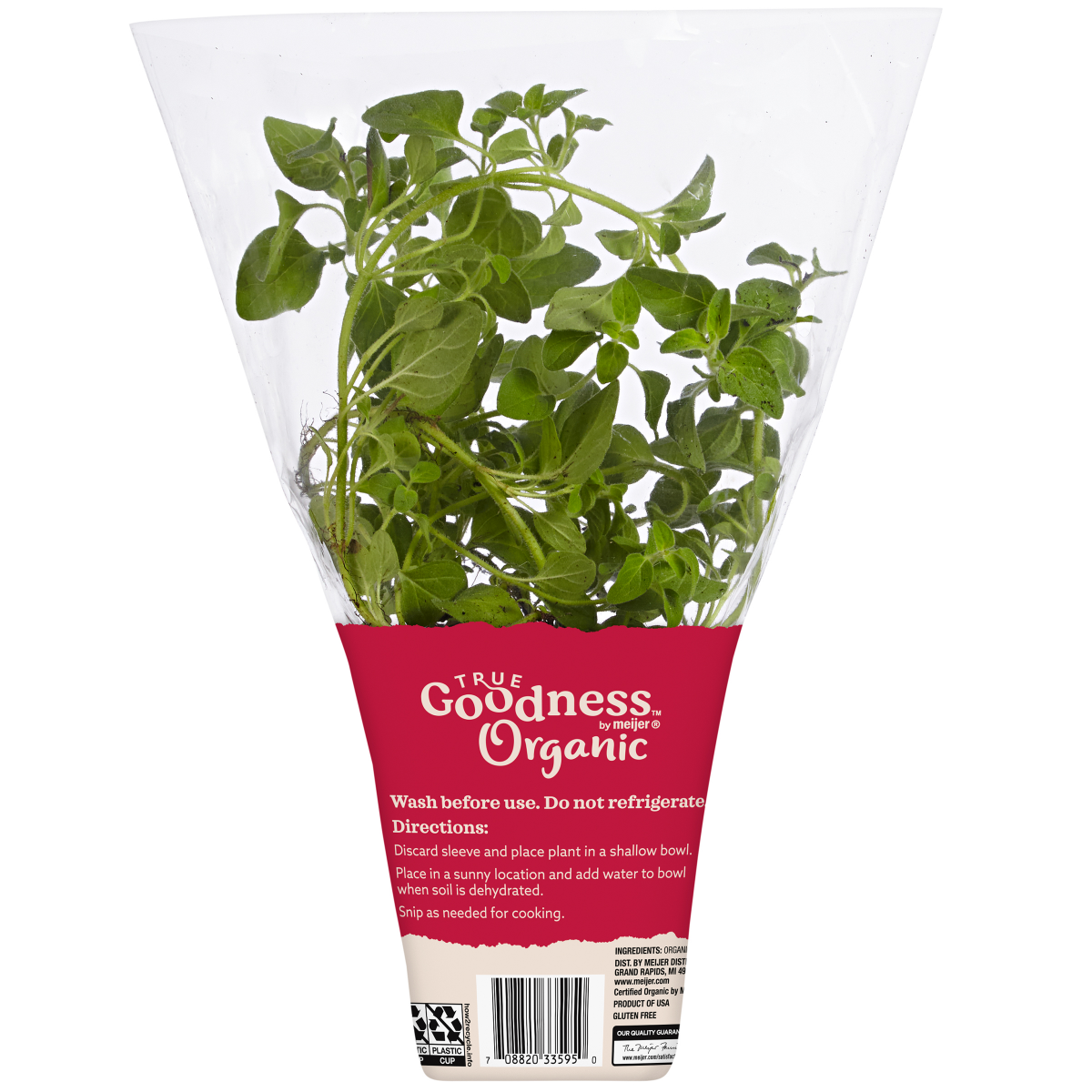slide 2 of 2, True Goodness Organic Potted Oregano 4", 4 in