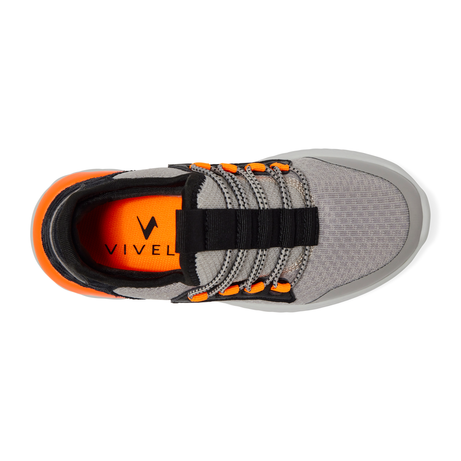 slide 6 of 6, Vively Boy Crew Athletic Shoe, Gray, Size 5, Size 5