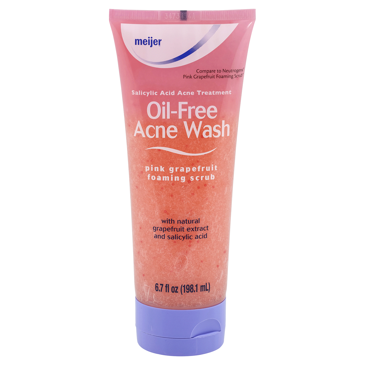 slide 1 of 2, Meijer Oil-Free Acne Wash, Pink Grapefruit, 6.7 oz