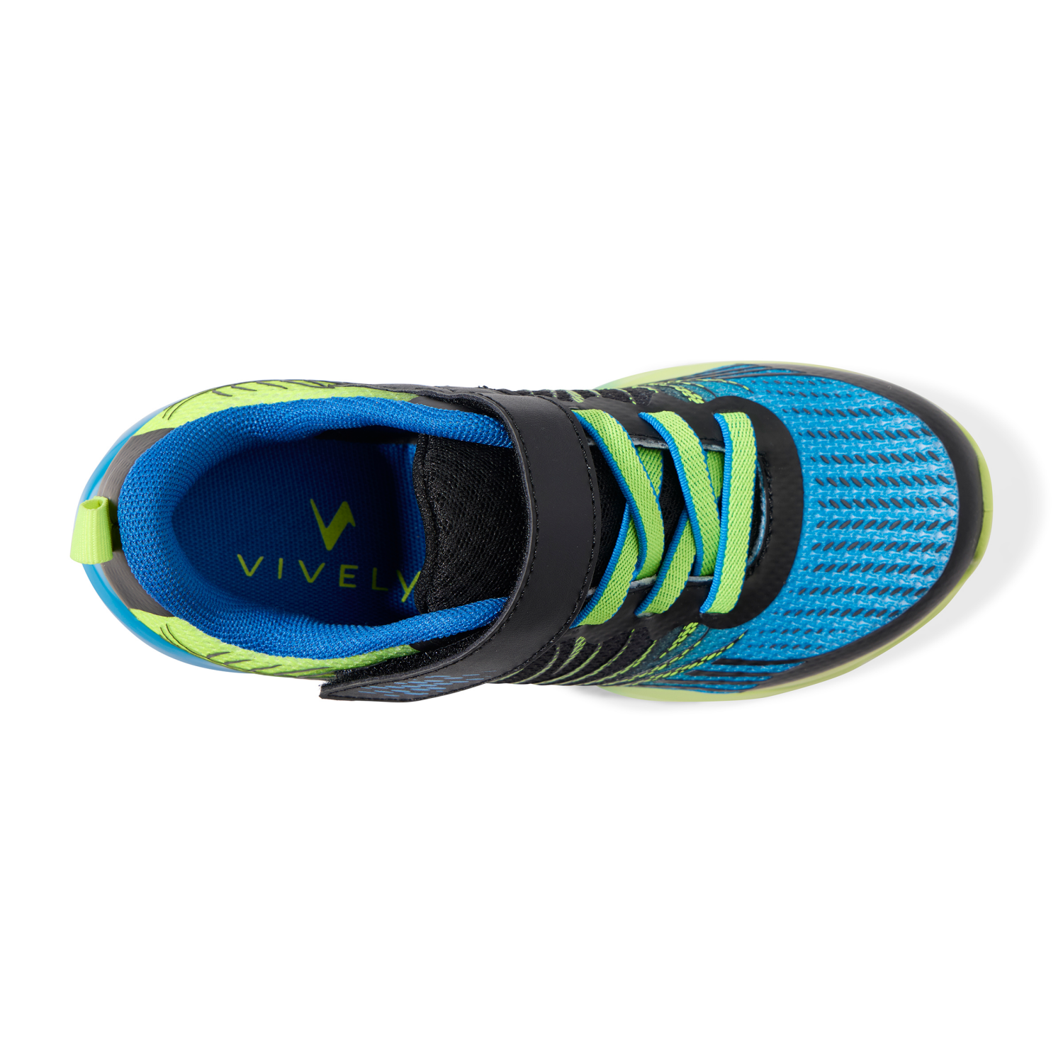 slide 6 of 6, Vively Boy Turbo 3 Athletic Shoe, Multi, Size 1, Size 1