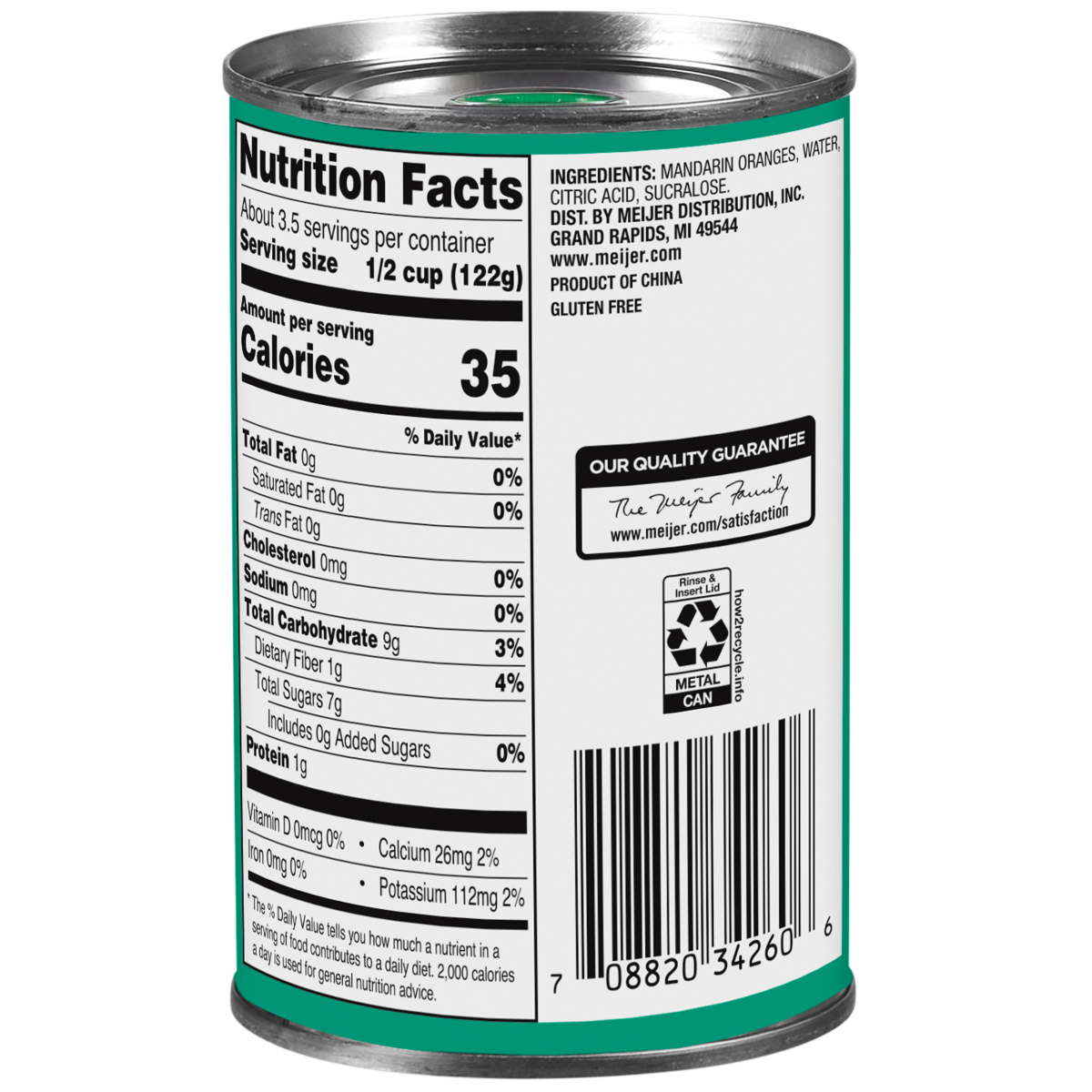 slide 2 of 2, Meijer No Sugar Added Mandarin Oranges, 15 oz