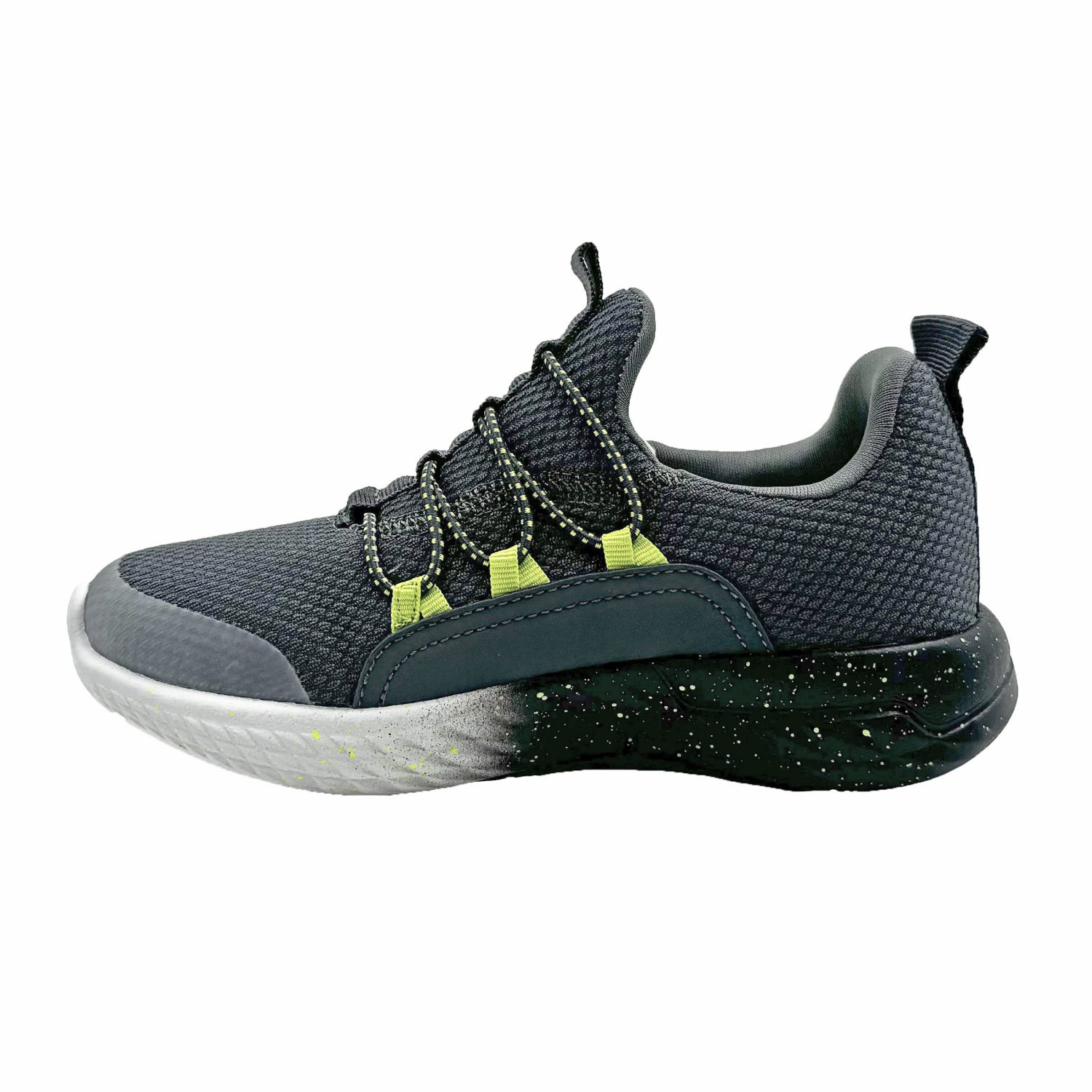 slide 4 of 6, Vively Boy Emile Athletic Shoe, Gray, Size 4, Size 4