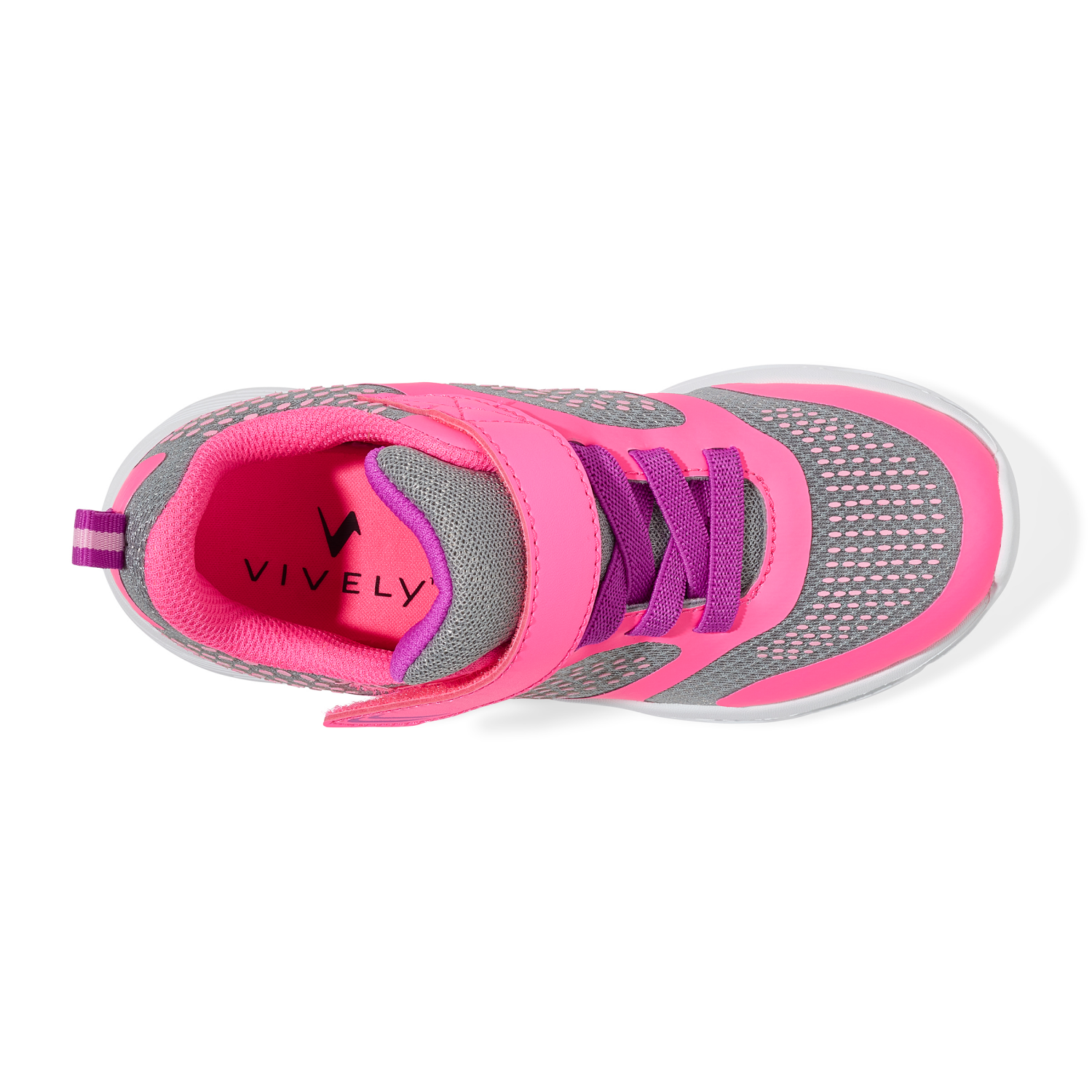 slide 6 of 6, Vively Girl Afton Athletic Shoe, Pink, Size 2, Size 2