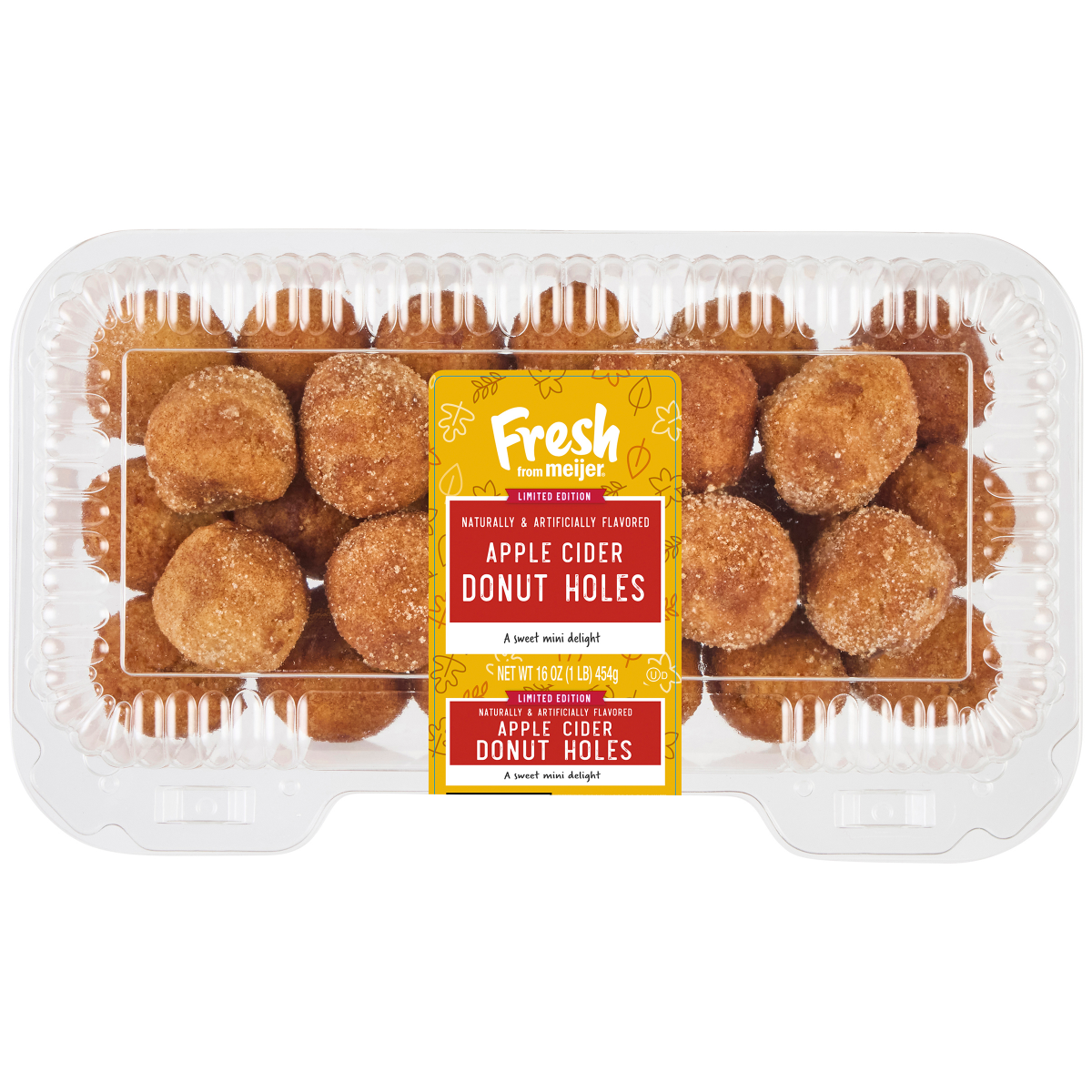 slide 1 of 4, Fresh from Meijer Donut Holes Apple Cider, 16 oz