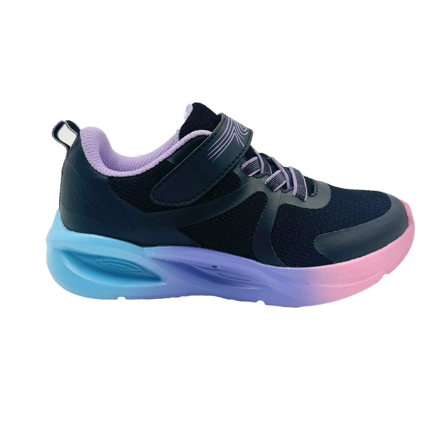 slide 5 of 6, Vively Girl Staci Athletic Shoe, Black, Size 1, Size 1