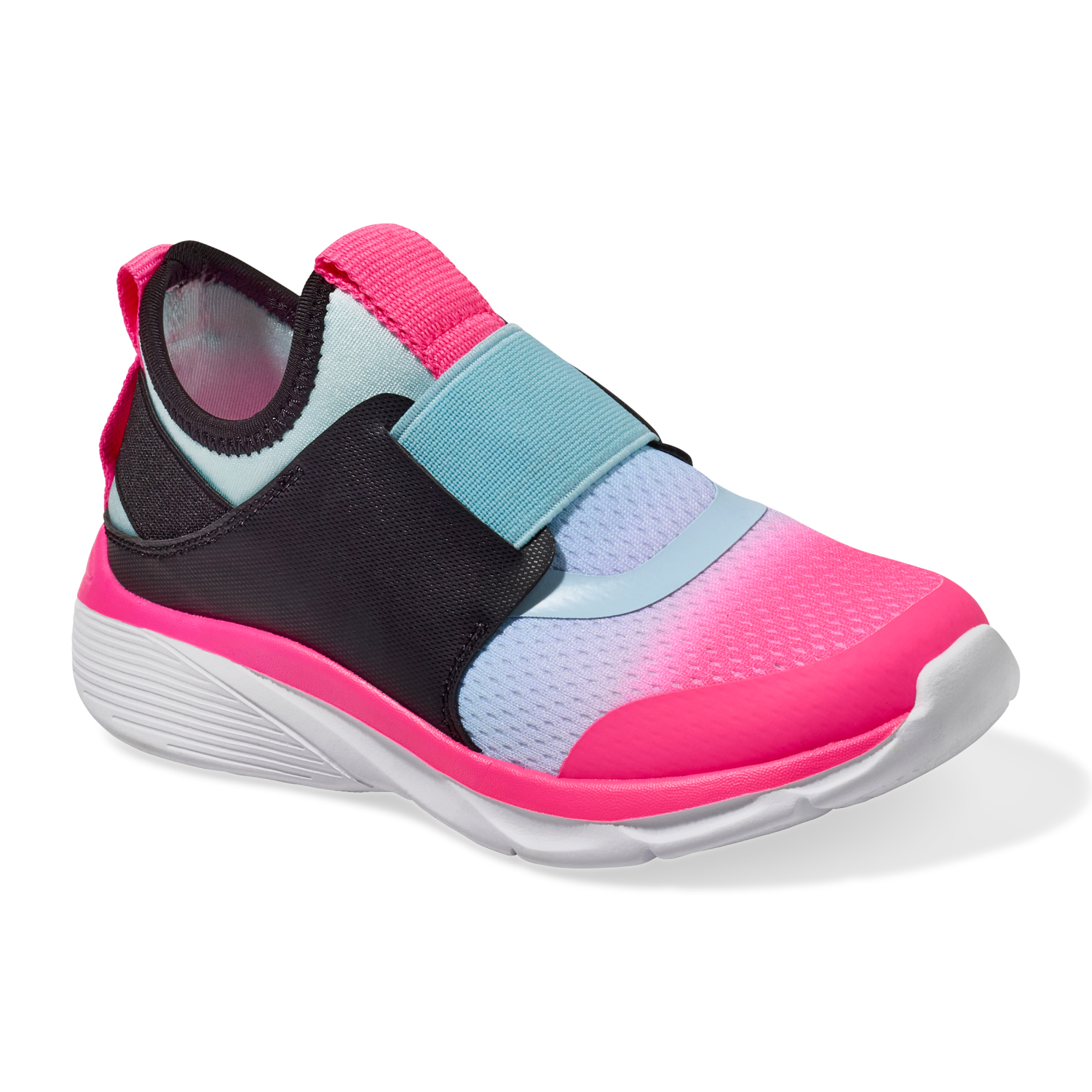 slide 1 of 6, Vively Girl Power Play Athletic Shoe, Black Size 1, Size 1