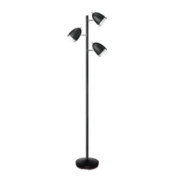 ROOM & RETREAT FLOOR LAMP 3 LIGHT TREE BLK 65"