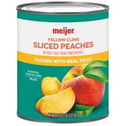 Meijer Sliced Peaches Natl Jc - 29 oz