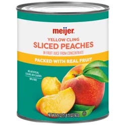 Meijer Sliced Peaches Natl Jc - 29 oz