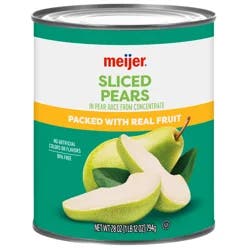 Meijer Sliced Pears