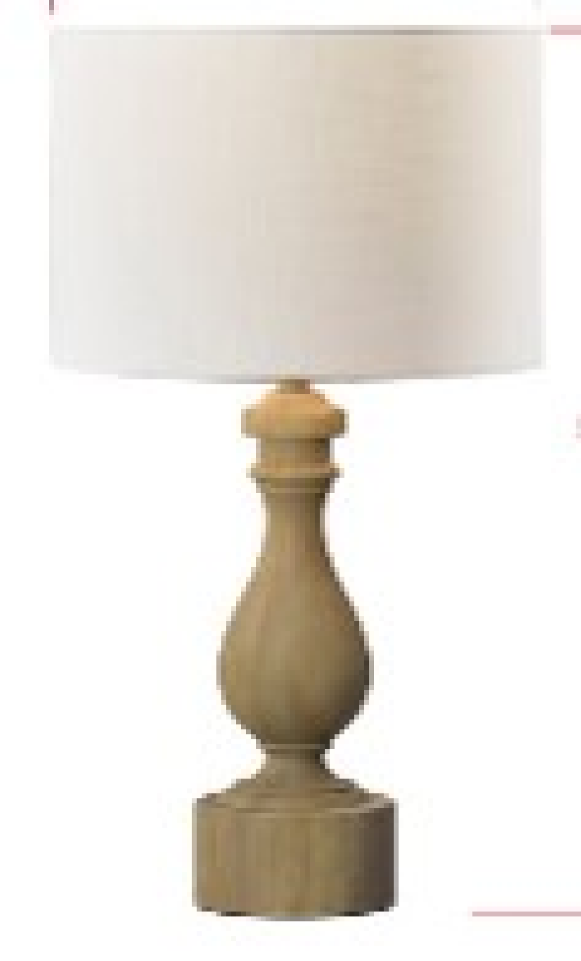 slide 1 of 1, ROOM & RETREAT RR TURNED WOOD TABLE LAMP, 1 ct