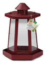 Meijer Presedential Red Lantern Metal Feeder