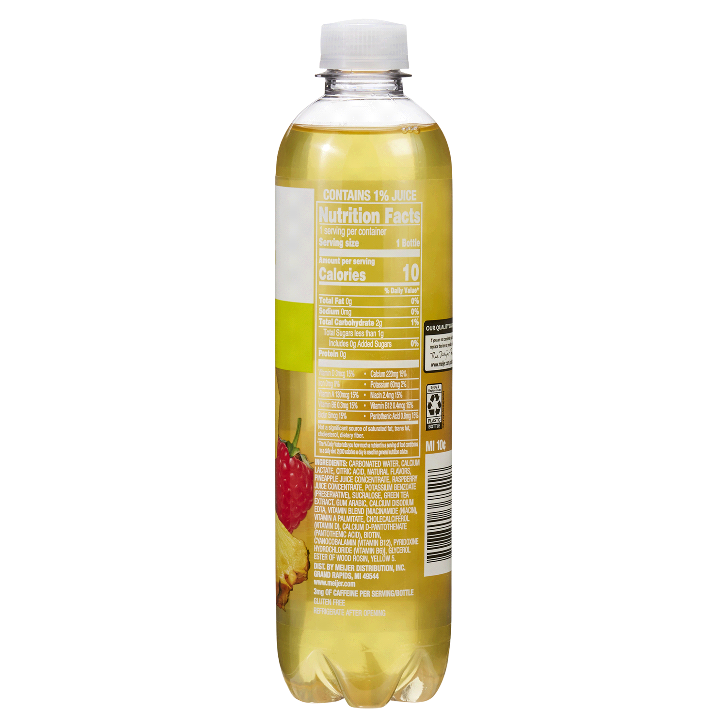 slide 3 of 5, Meijer Pineapple Raspberry Sparkling Beverage - 17 oz, 17 oz