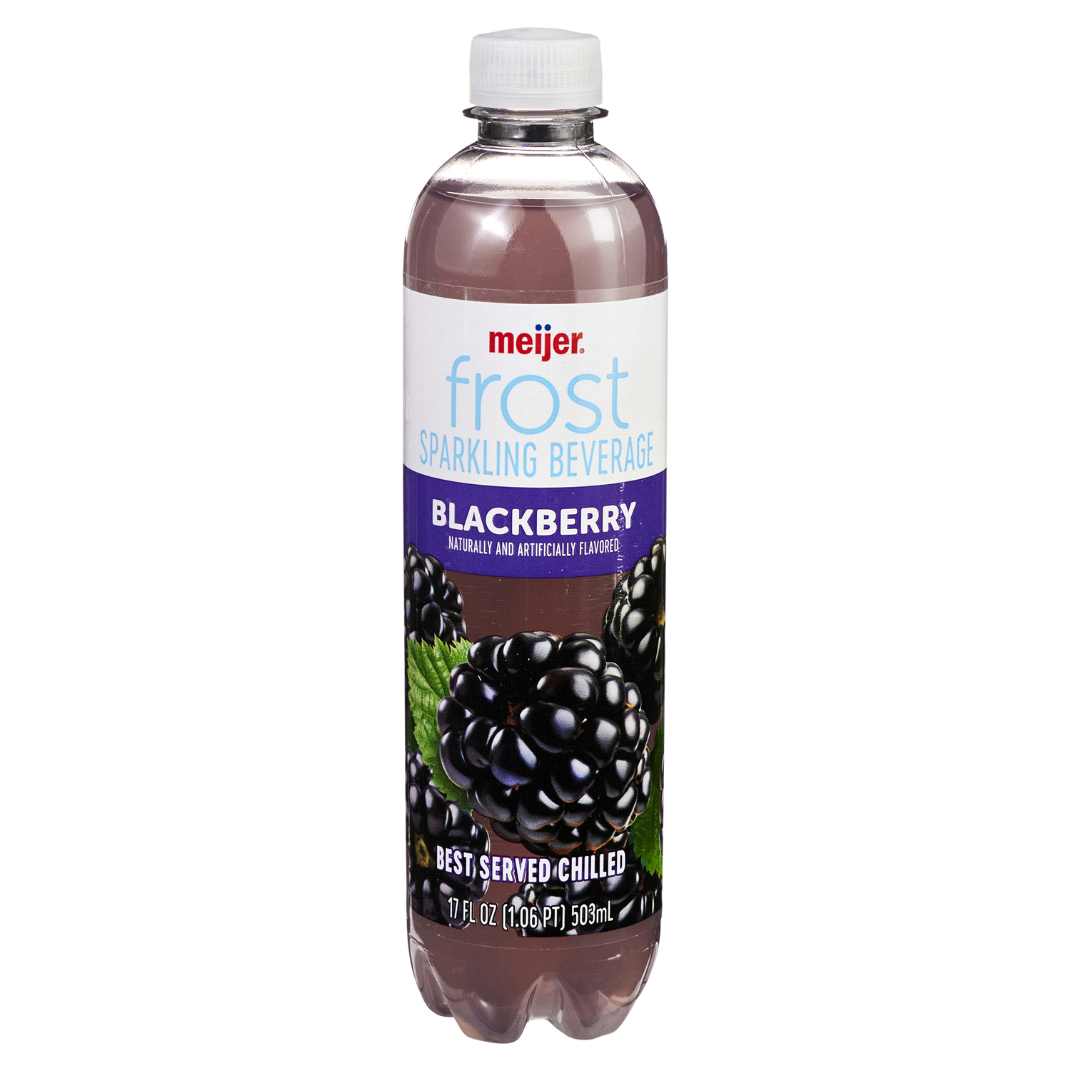 slide 1 of 5, Meijer Blackberry Frost Sparkling Beverage, 17 Oz, 17 oz