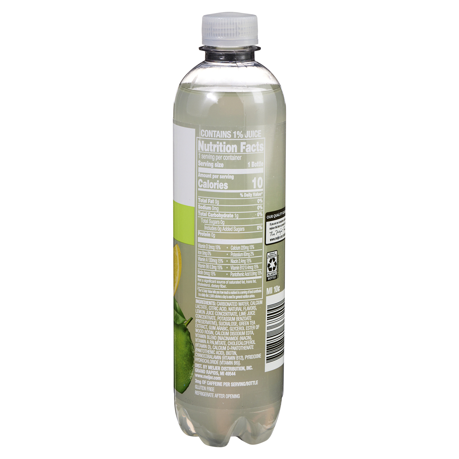 slide 3 of 5, Meijer Lemon Lime Frost Sparkling Beverage - 17 oz, 17 oz