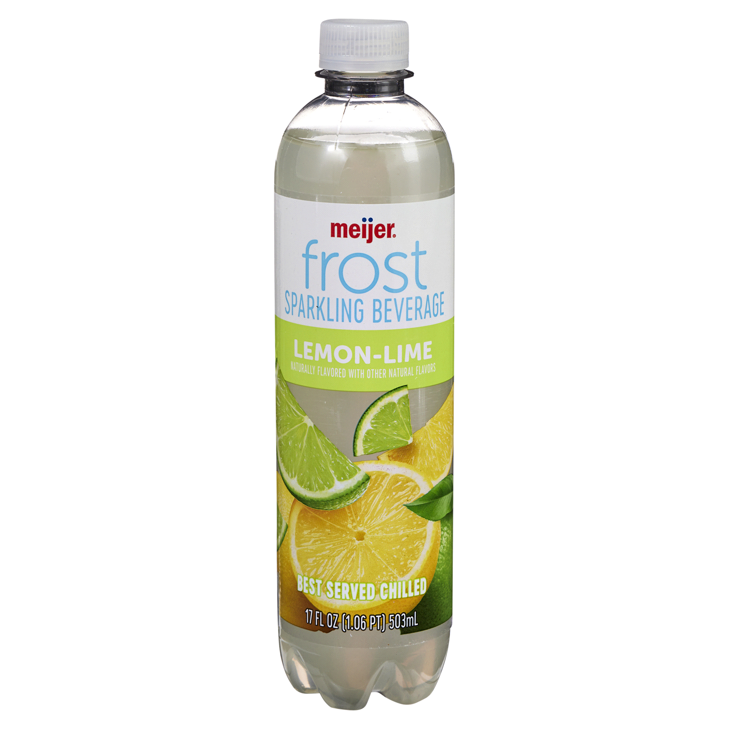 slide 1 of 5, Meijer Lemon Lime Frost Sparkling Beverage - 17 oz, 17 oz