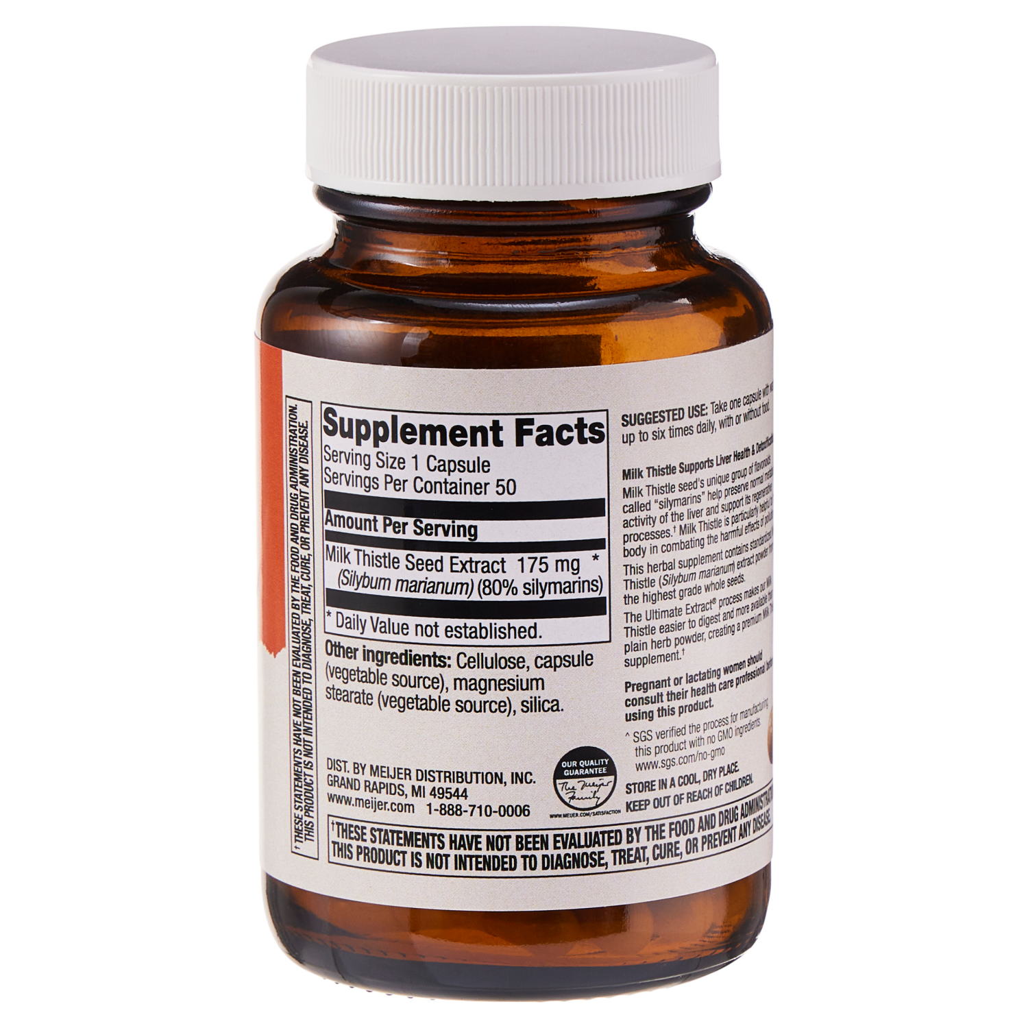 slide 2 of 2, True Goodness Milk Thistle Standardized, 175 mg