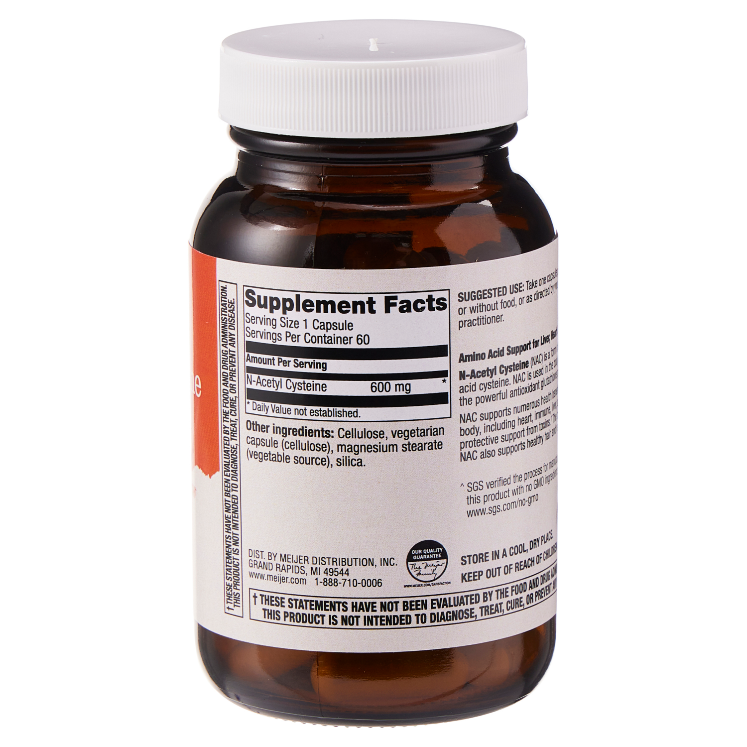 slide 2 of 2, True Goodness N Acetyl Cysteine, 60 ct; 600 mg