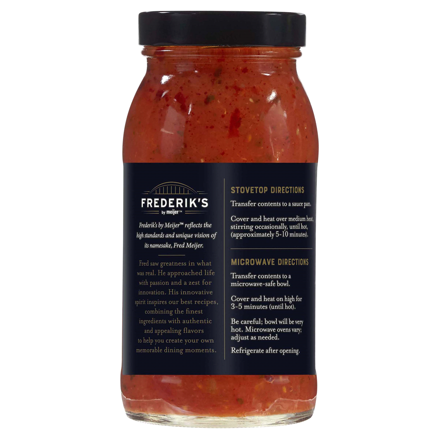 slide 2 of 3, FREDERIKS BY MEIJER Frederik’s by Meijer Mushroom and Cabernet Wine Artisan Pasta Sauce, 25.25 oz